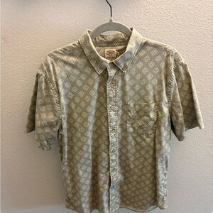 Faherty Sage Geometric Button Down Shirt